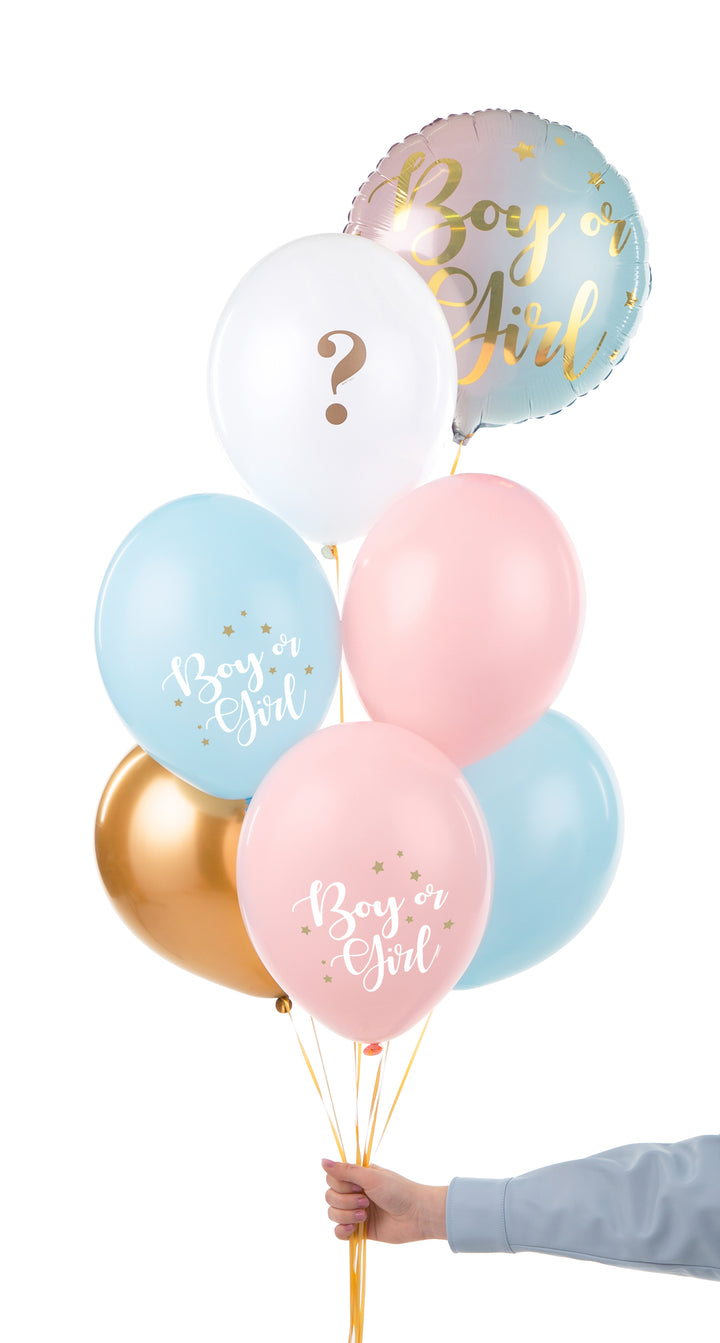 Set de Globos Látex Revelación de Género 6 Uds