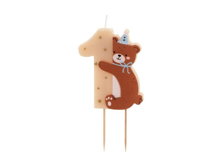 Vela Número 1 "Teddy Bear"