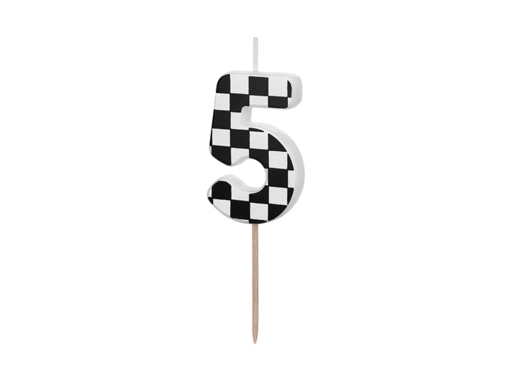 Vela Número 5 "Bandera a cuadros"