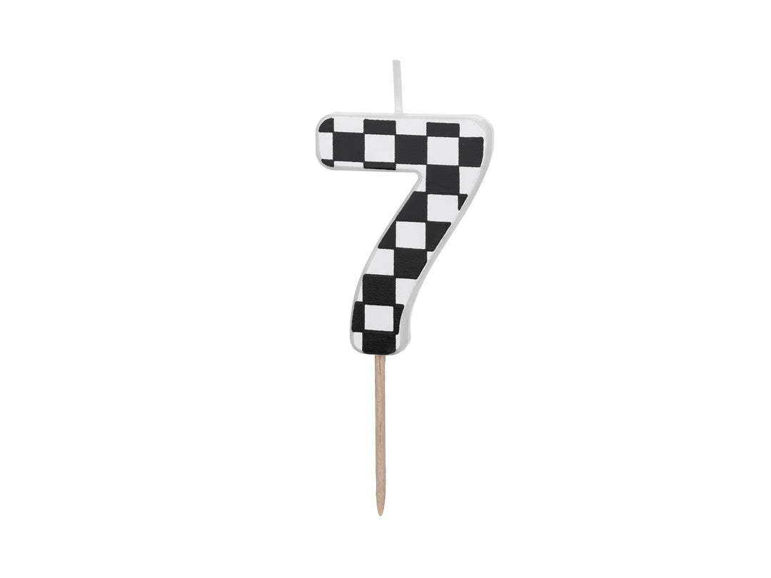 Vela Número 7 "Bandera a cuadros"