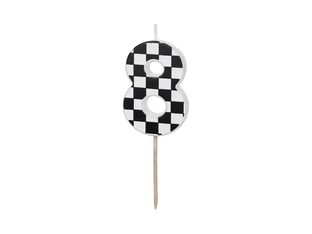 Vela Número 8 "Bandera a cuadros"