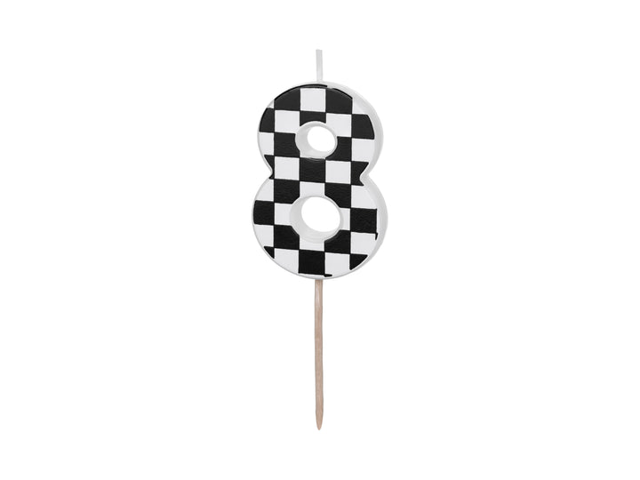 Vela Número 8 "Bandera a cuadros"