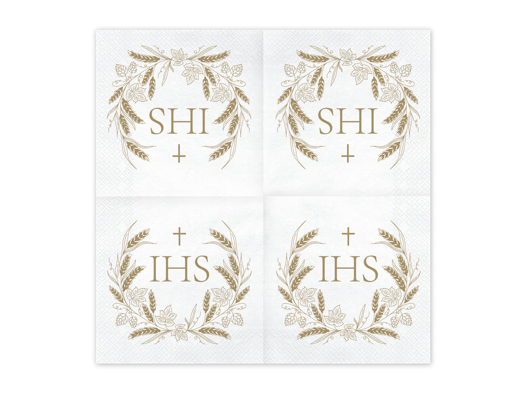 Servilleta Grande "IHS" 12 Uds
