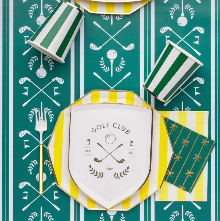 Vaso a Rayas Cabana Esmeralda, 8 Uds