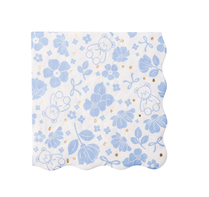 Servilleta Grande Osito Azul, 20 Uds