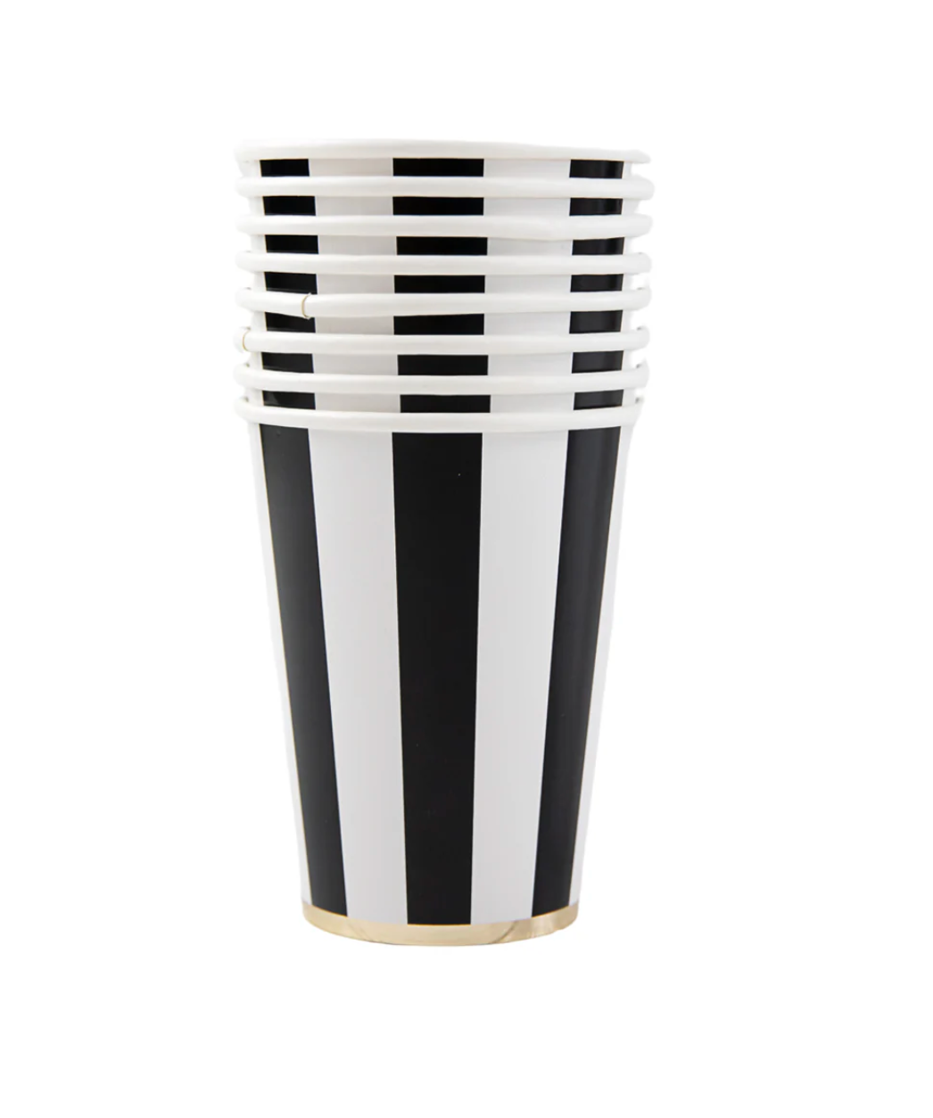 Vasos a Rayas Cabana Noir 12 Oz