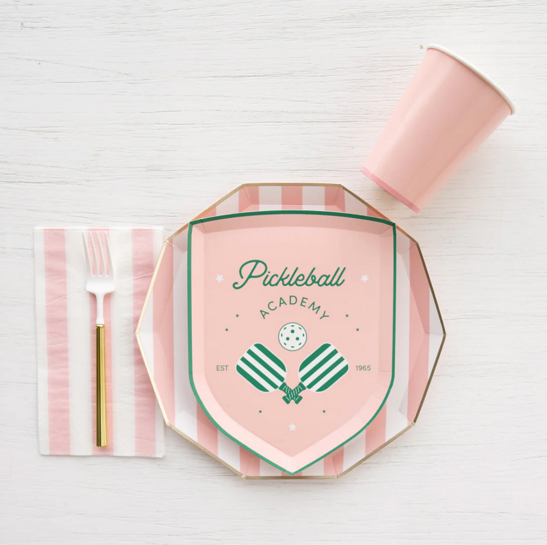 Servilleta Invitado a Rayas Cabana Rosa Pétalo, 20 Uds