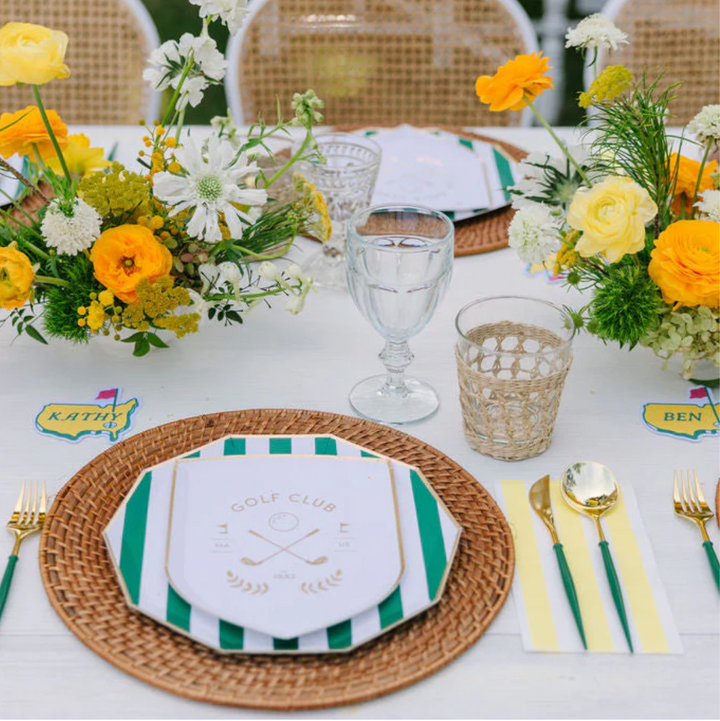 Servilleta Invitado a Rayas Cabana Amarillo, 20 Uds