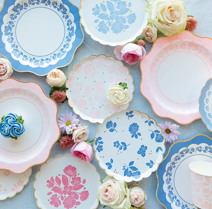 Plato Flores Belle Blue