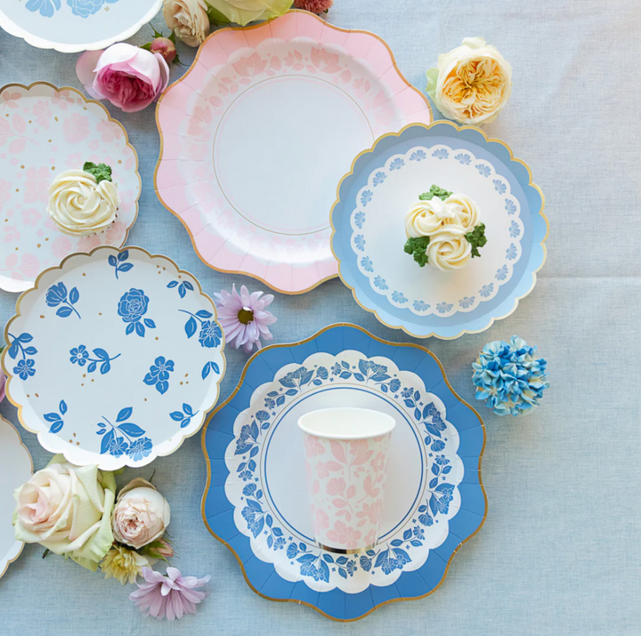 Plato Flores Belle Blue