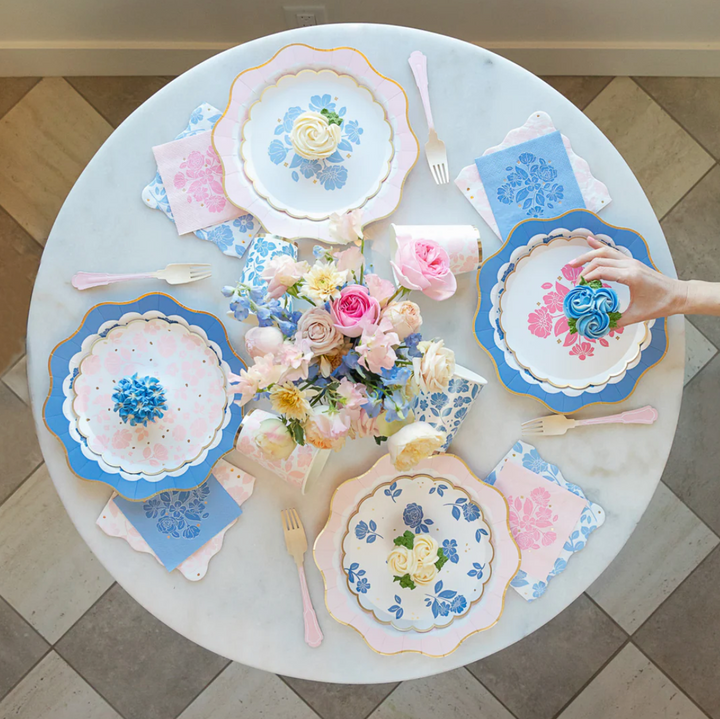 Plato Flores Belle Blue