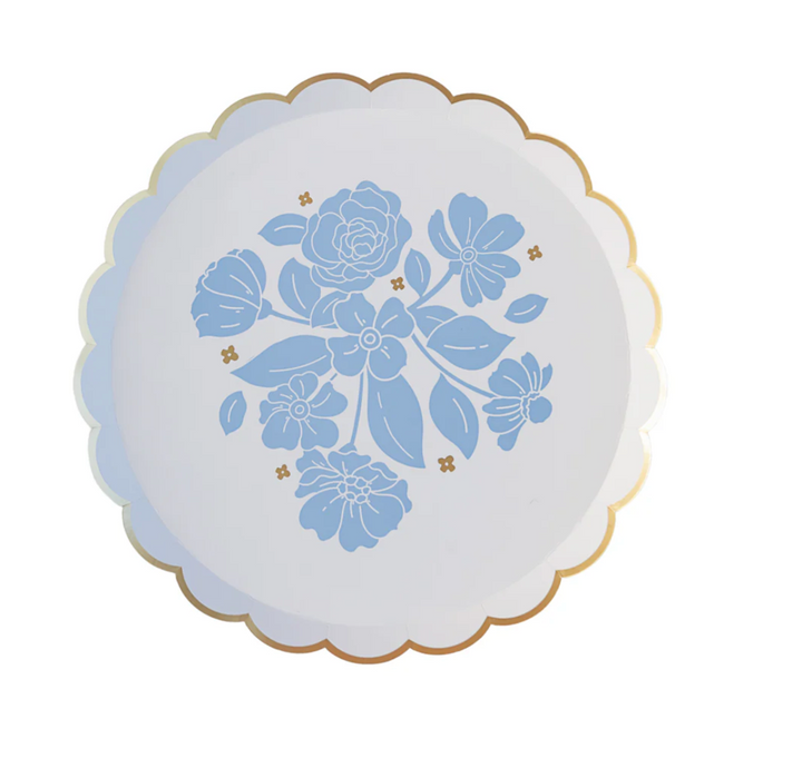 Plato Flores Belle Blue