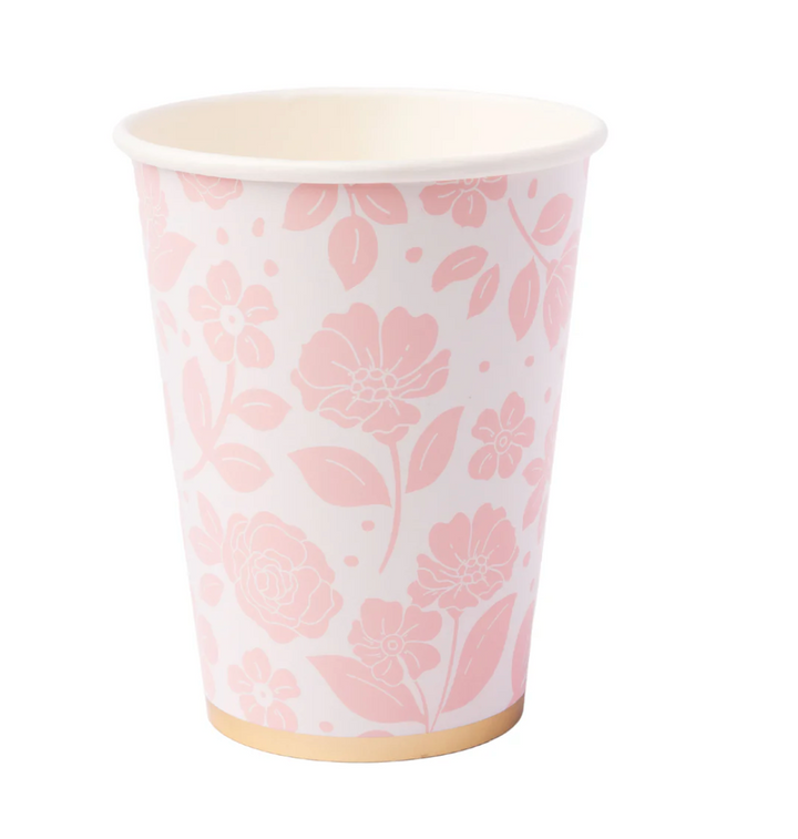 Vaso Floral Rosa Pétalo, 8 Uds