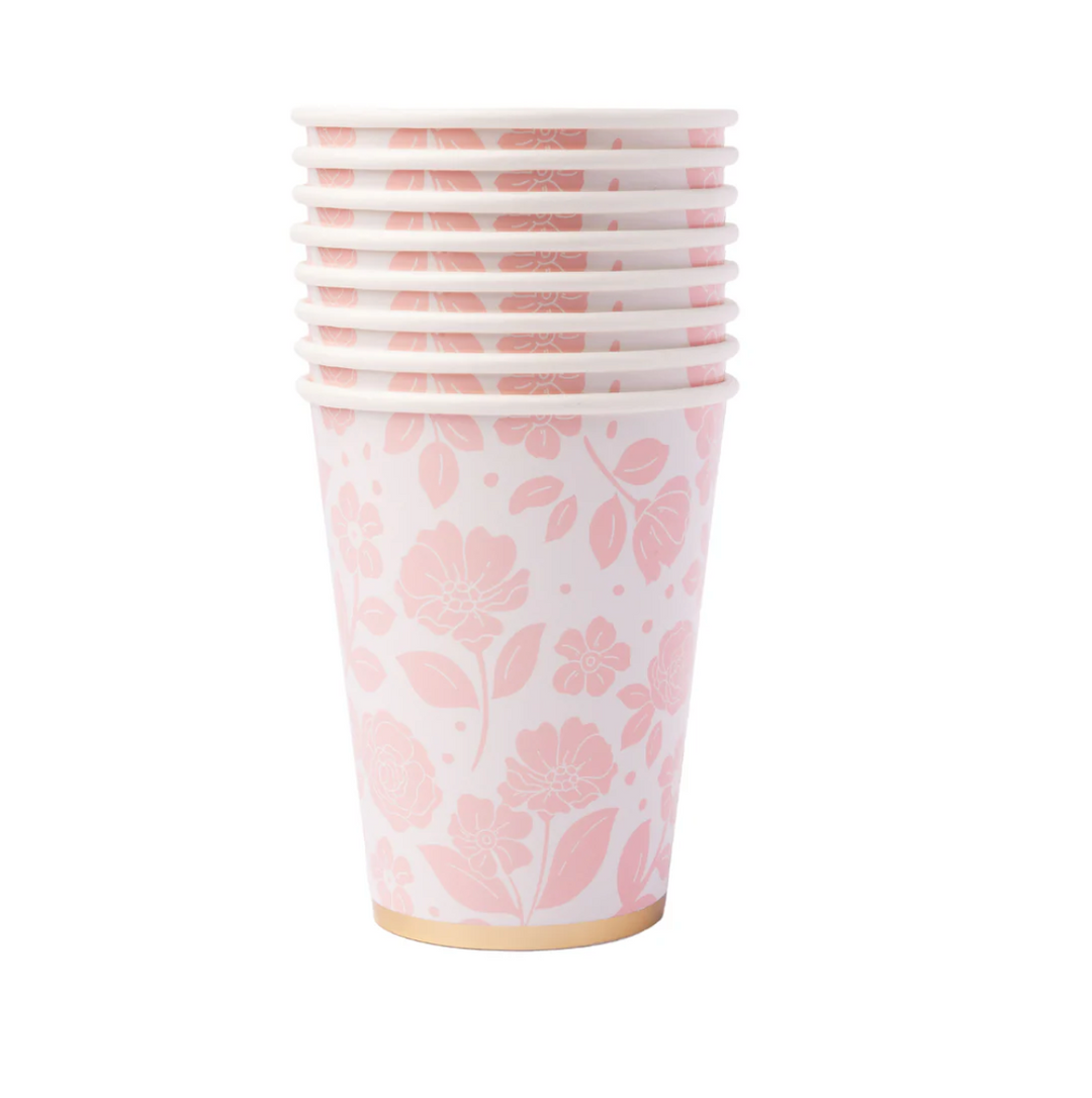 Vaso Floral Rosa Pétalo, 8 Uds