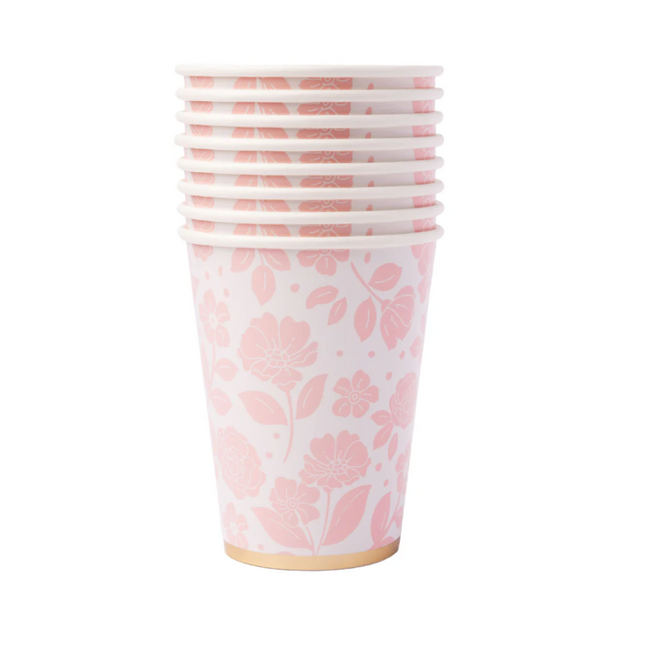 Vaso Floral Rosa Pétalo, 8 Uds