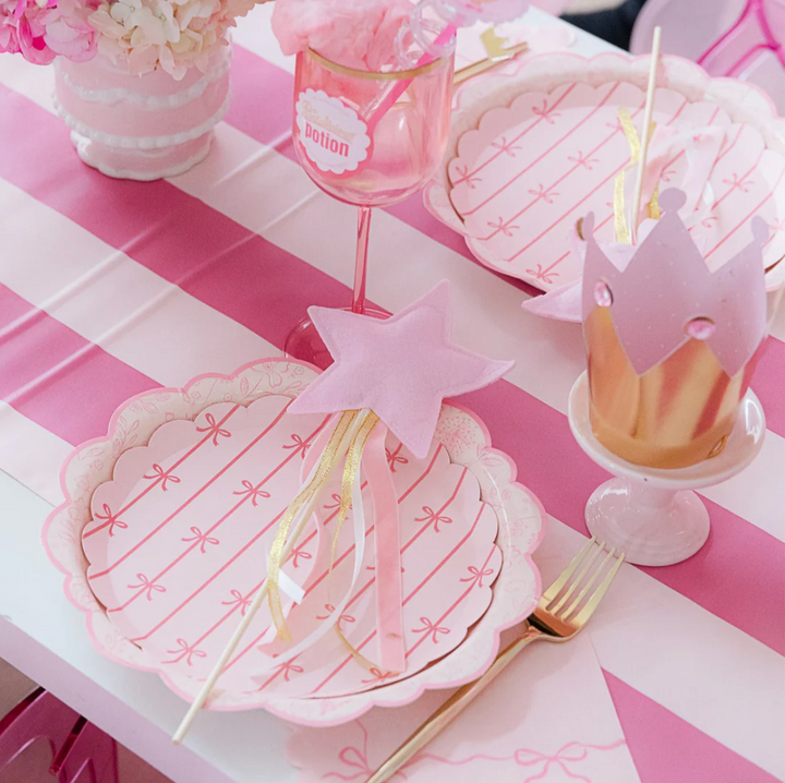 Plato Lazo Rosa, 8 Uds