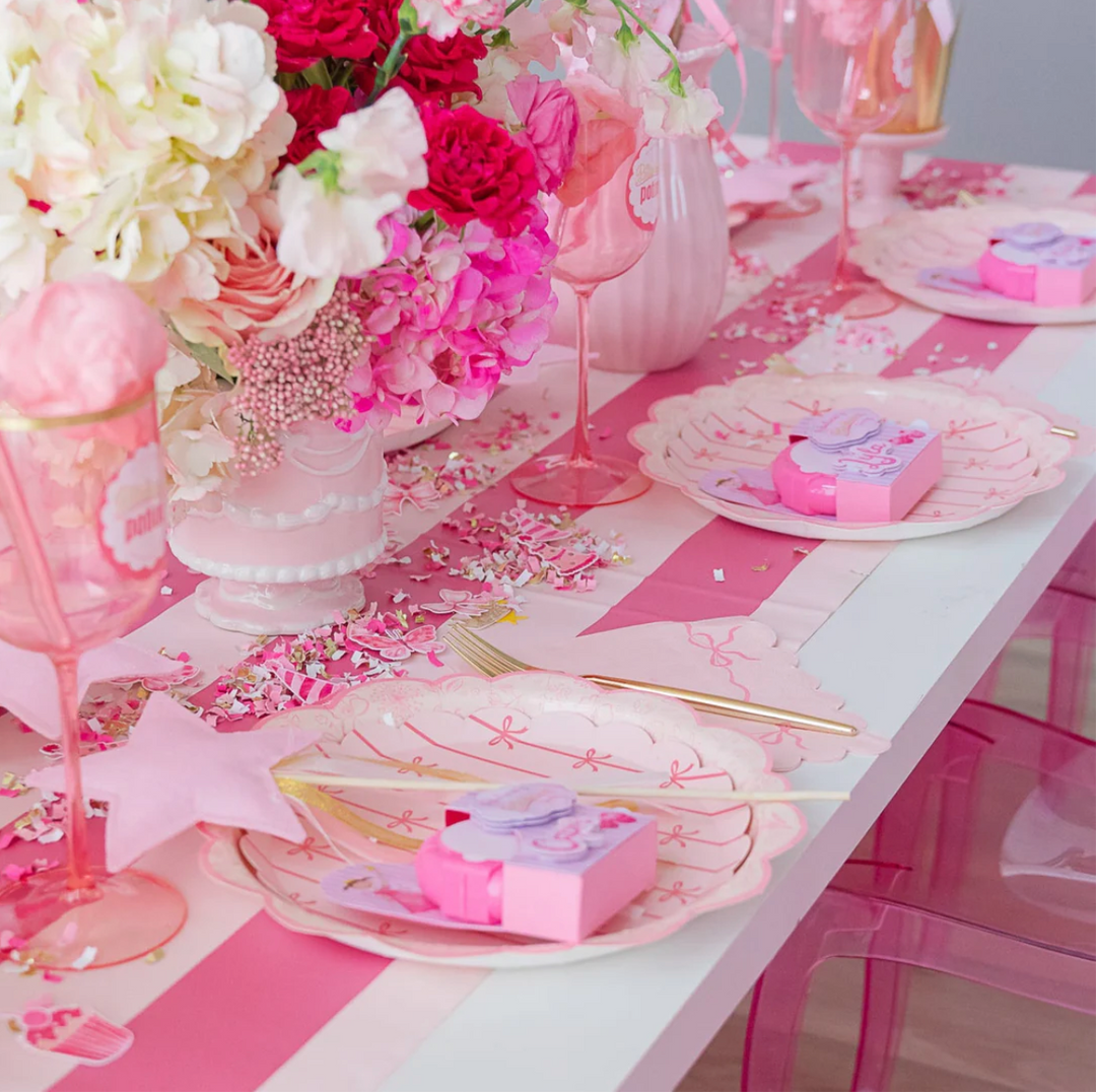 Plato Lazo Rosa, 8 Uds