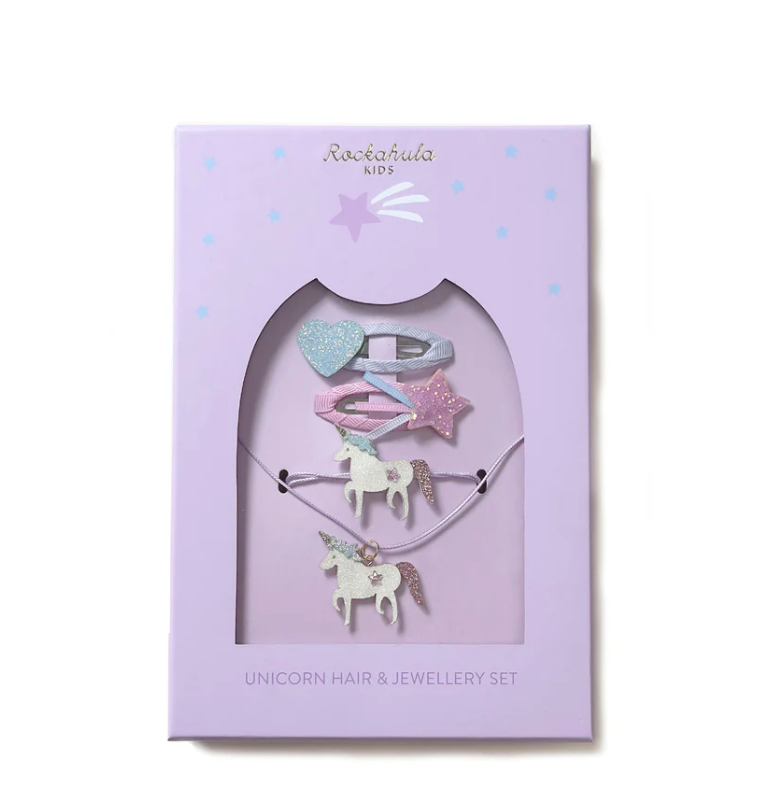 Set de Joyas y Cabello Unicornio