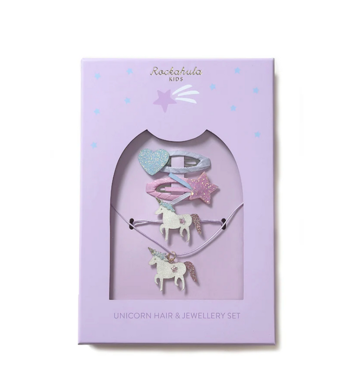Set de Joyas y Cabello Unicornio