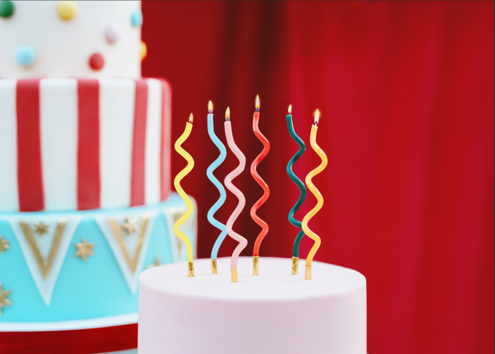 Velas Curl Arcoíris 12 Uds