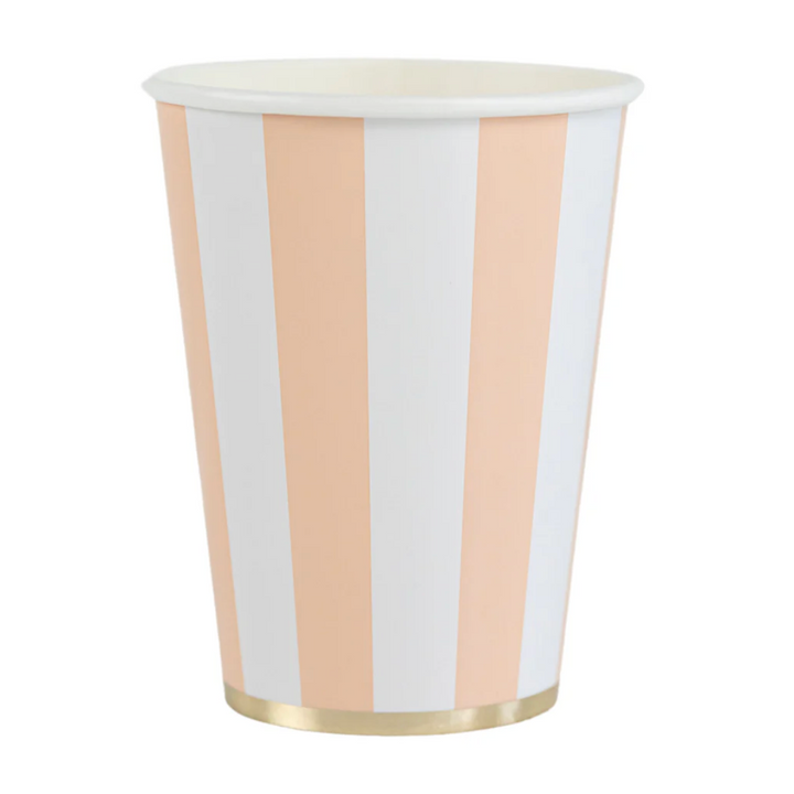 Vaso a Rayas Cabana Melocotón