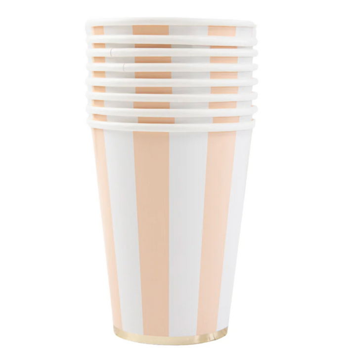 Vaso a Rayas Cabana Melocotón