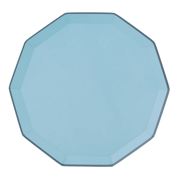 Plato Grande Azul Cielo