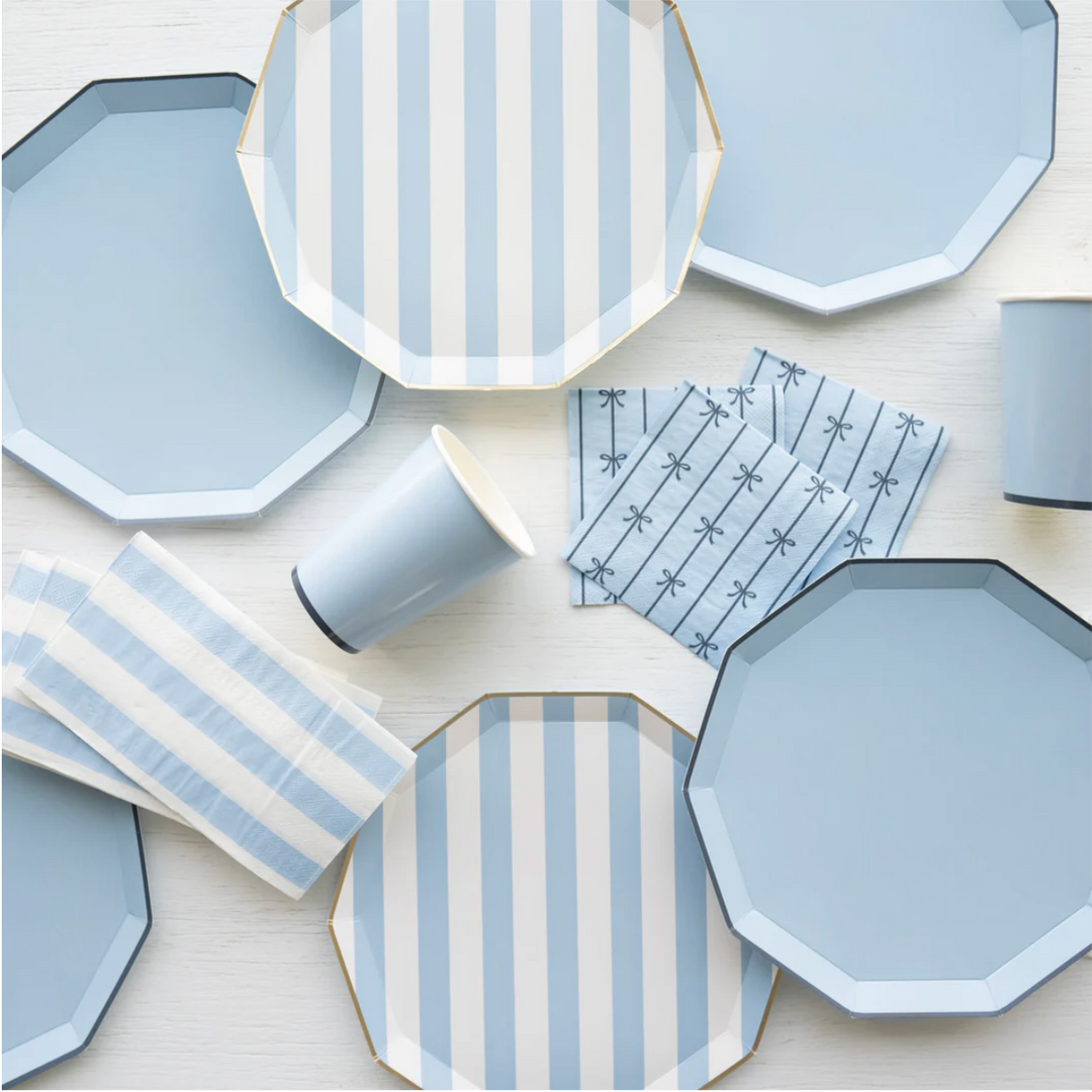 Plato Grande Azul Cielo