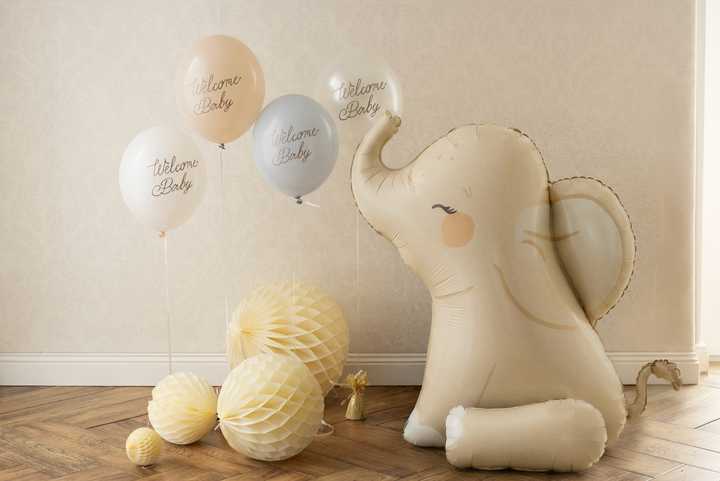 Globo Foil de Pie XL Elefante Crema