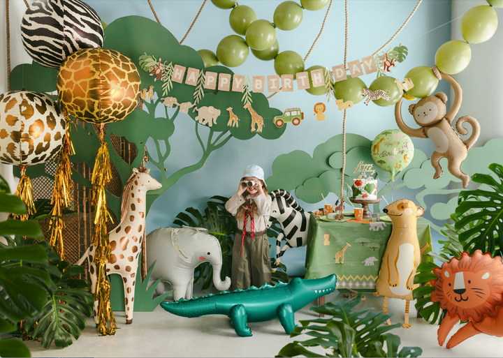 Globo Foil Safari Happy Birthday 45cm