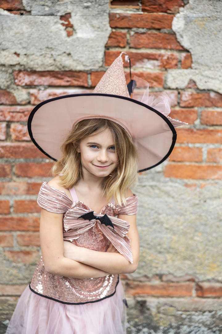 Vestido de Bruja Elegante con Sombrero