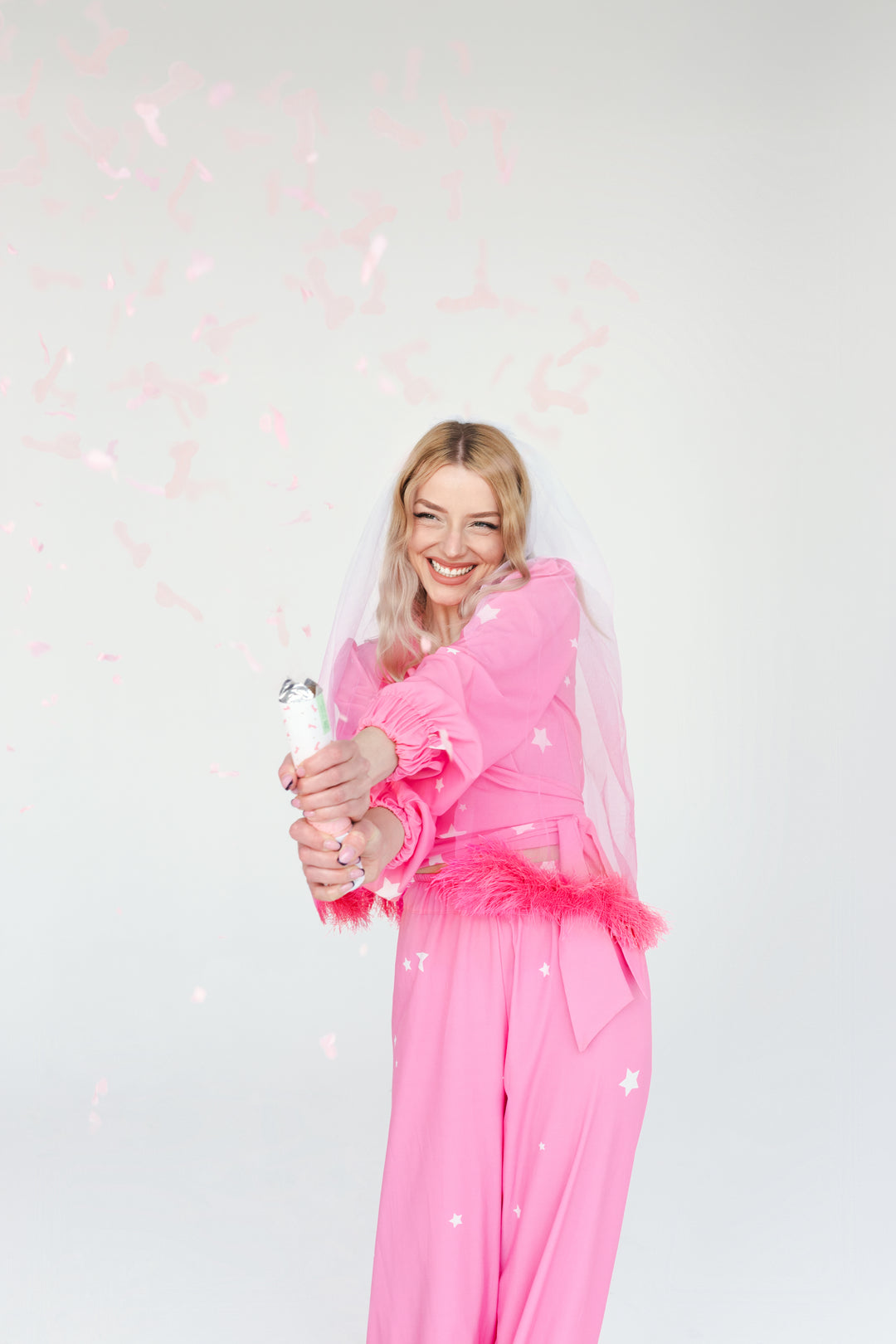 Velo de Novia Rosa