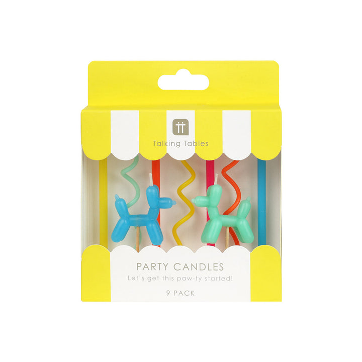Velas Balloon Dog 9 Uds
