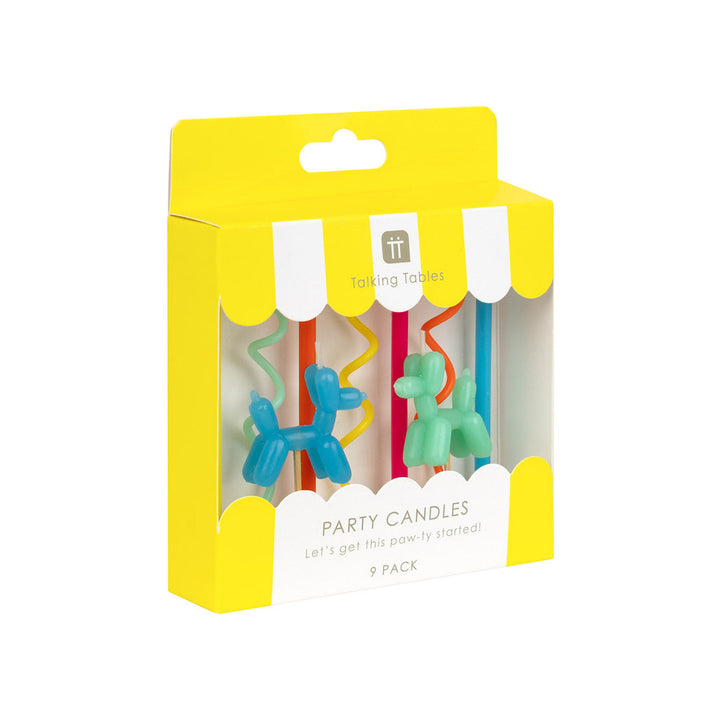 Velas Balloon Dog 9 Uds