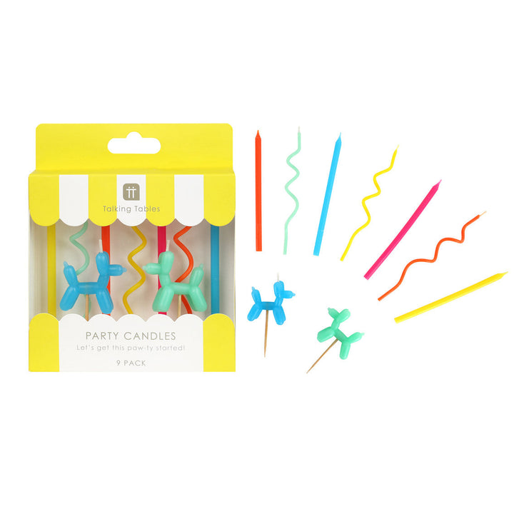 Velas Balloon Dog 9 Uds