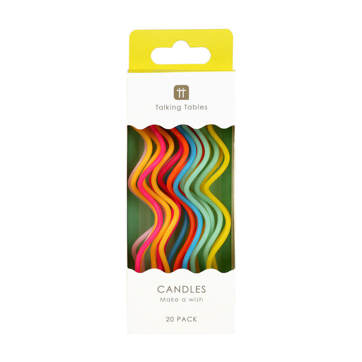 Vela Twist Arcoíris 20 Uds