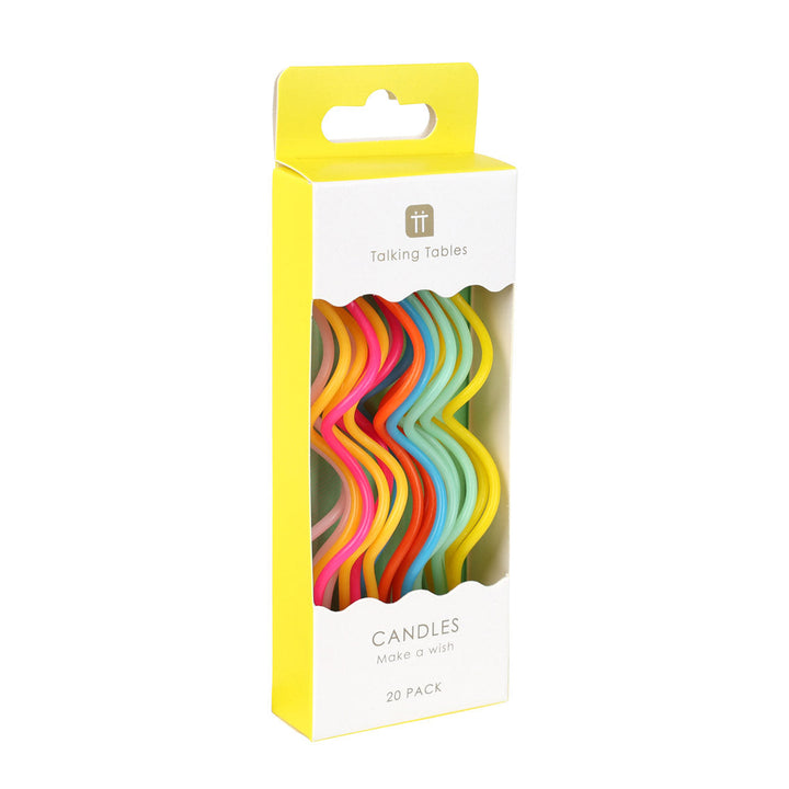 Vela Twist Arcoíris 20 Uds