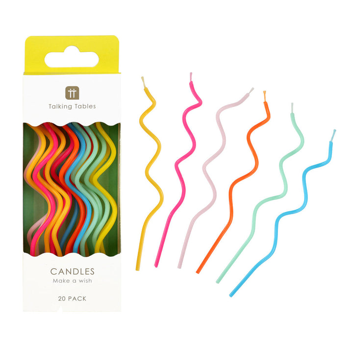 Vela Twist Arcoíris 20 Uds