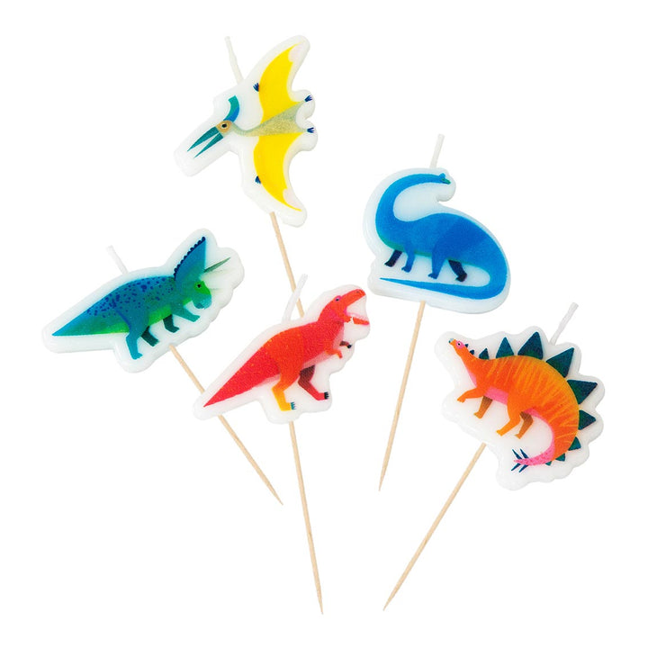 Velas Dino 5 Uds