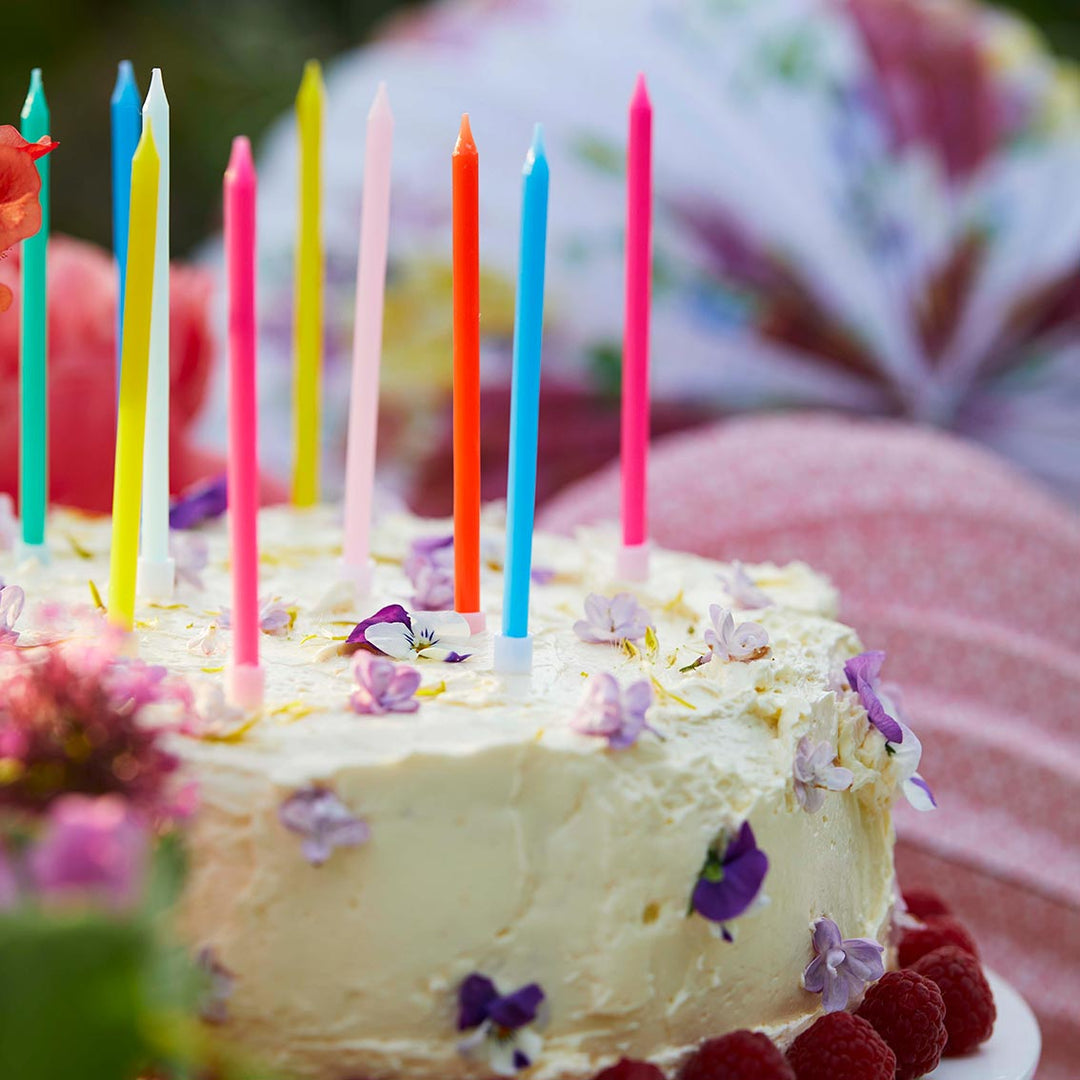 Velas de Cumpleaños Arcoíris 16 Uds