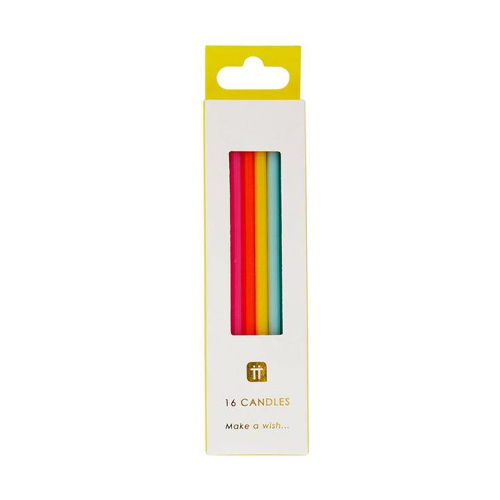 Velas de Cumpleaños Arcoíris 16 Uds