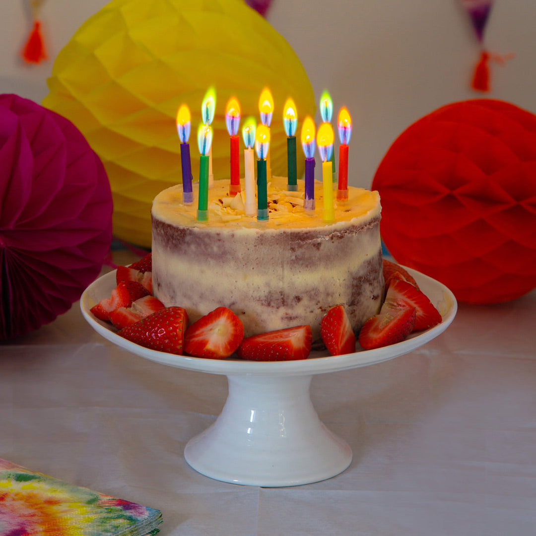 Velas de Cumpleaños con Llama Arcoíris 12 Uds